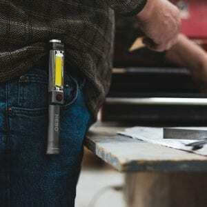 Nebo Battery Workshop Light LED Dual Function with Brightness up to 500lm Big Larry 2 6737 Red