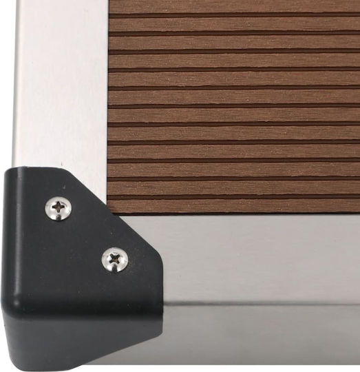 vidaXL Shower Tray Base with Length 110cm Brown