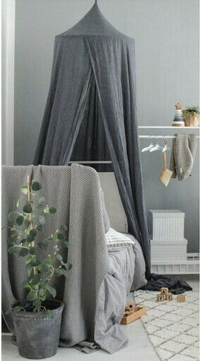 Jabadabado Mosquito Net Room Cotton K049 Gray 230cm
