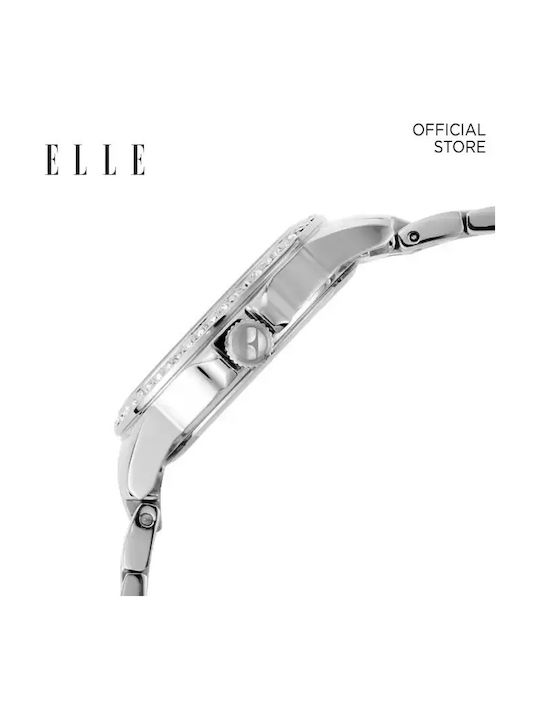 Elle Time & Jewelry Кварцов Часовник с Метална Верижка