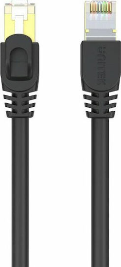 Unitek S/FTP Cat.7 (10Gbps) Καλώδιο Δικτύου Ethernet 2m Μαύρο