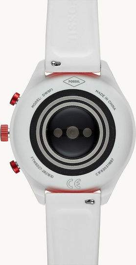 Fossil Sport 41mm Smartwatch με Παλμογράφο (Red)