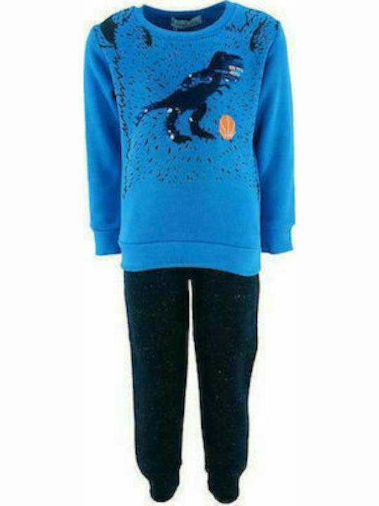 Hashtag Kids Sweatpants Set Blue 2pcs