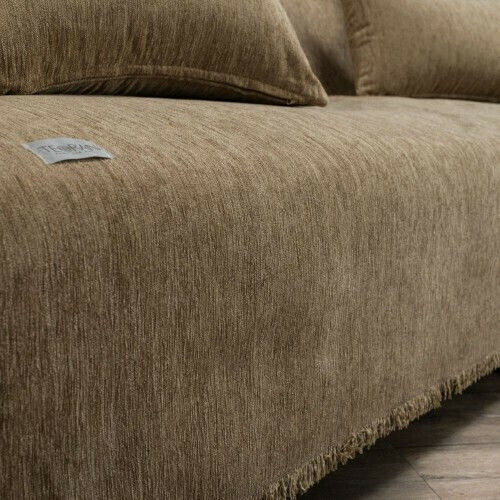 Teoran Solid Ριχτάρι Τριθέσιου Καναπέ Chenille 180x300εκ. 308 52010522