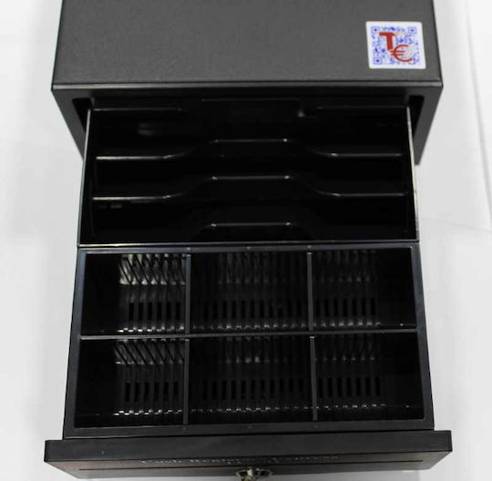 TE Tameiaki Express MINI 205 Cash Drawer with 6 Coin Slots and 3 Slots for Bills 20.5x30x10cm
