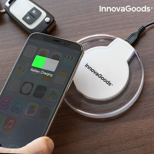 InnovaGoods Ασύρματος Φορτιστής (Qi Pad) Λευκός (V0101247)