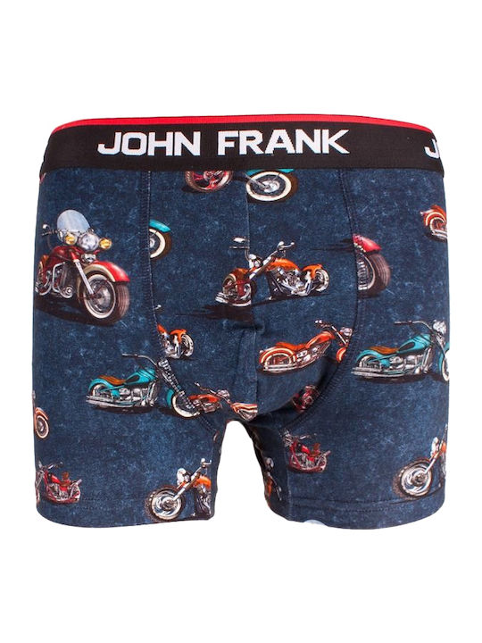 John Frank Motorcycle Boxeri pentru bărbați Multicolor cu modele 1Pachet