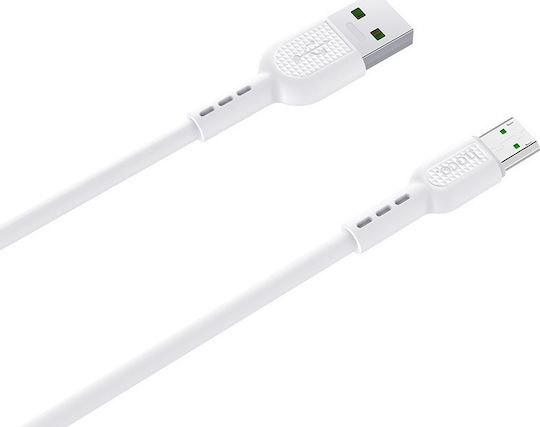 Hoco Regular USB 3.0 to micro USB Cable Λευκό 1m (X33)