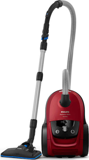 Philips Performer Silent Staubsauger 750W Eingetütet 4Es Rot