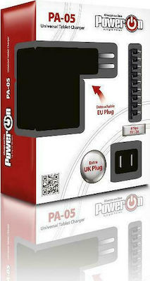 Power On Universal Adaptor de alimentare 5V 2A 10W cu set de mufe (PA-05)