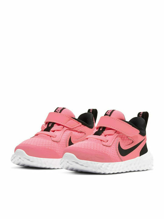 Revolution Revolution 5 Kids Sports Shoes Running with Hoop & Loop Closure Sunset Pulse / Black / White