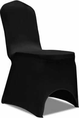 vidaXL Elastic Huse de scaun Negru 18buc