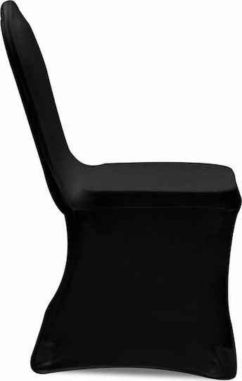 vidaXL Elastic Chair Covers Black 30pcs