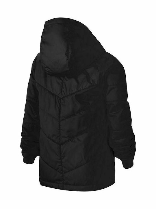 Geci Pentru Copii Sport Scurt Cu Glugă Negru Sportswear