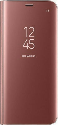 Clear View Plastic Book Rose Gold (Galaxy S10e)