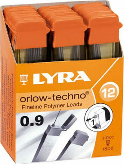 Lyra 12 Pencil Leads Thickness 0.9mm Type HB