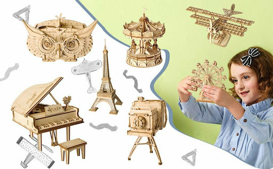 Robotime Παιχνίδι Κατασκευών Ξύλινo Ferris Wheel Music Box για Παιδιά 14+ Ετών
