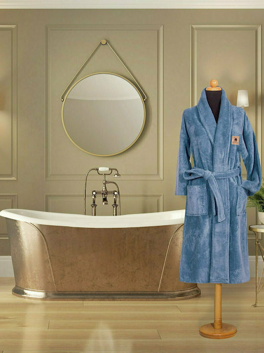 Greenwich Polo Club 2615 Damenbademantel mit Kragen Ciell 380gr/m²