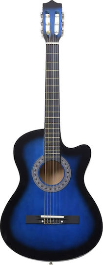 vidaXL Akustisch Gitarre Ausschnitt Rot