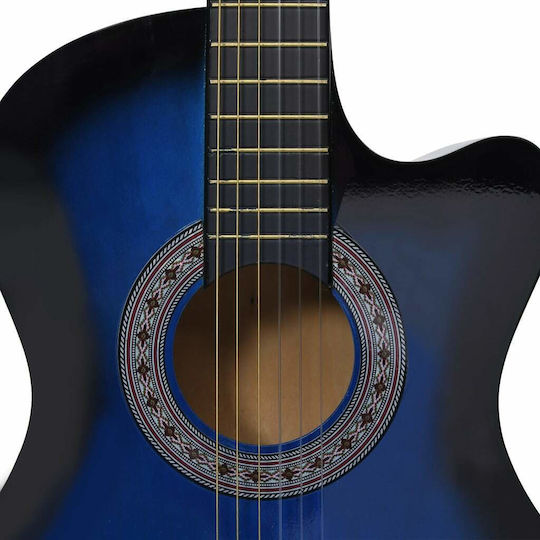 vidaXL Akustisch Gitarre Ausschnitt Rot