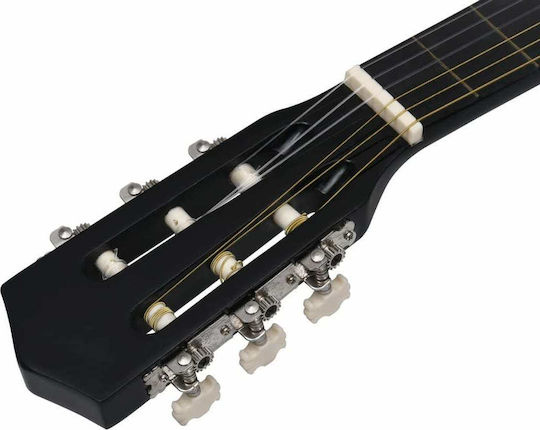 vidaXL Akustisch Gitarre Ausschnitt Schwarz