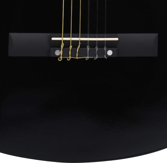 vidaXL Akustisch Gitarre Ausschnitt Schwarz