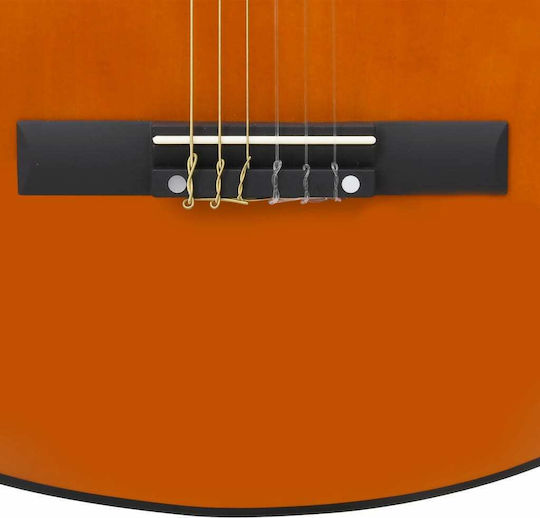 vidaXL Klassisch Gitarre 4/4 Classical Beginner 39" Dunkles Holz