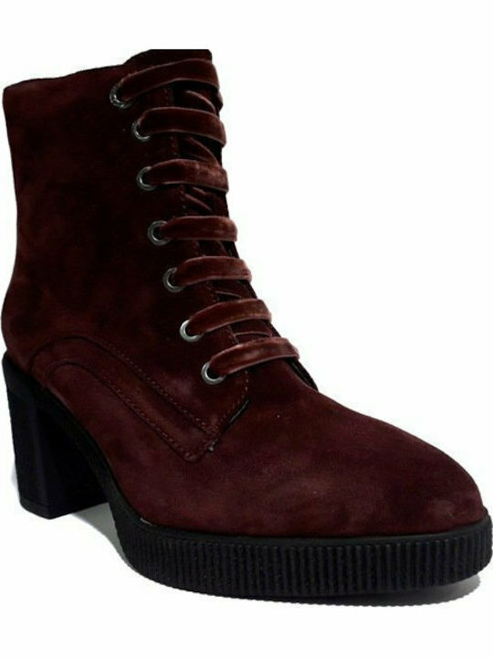 Stonefly Omsy 2 Piele Botine pentru femei Burgundy