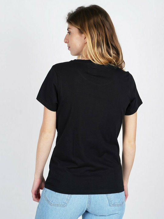 Emerson Damen Sportlich T-shirt Schwarz