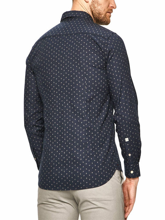 Adan Long-sleeved Shirt Navy Blue