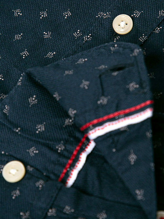 Adan Long-sleeved Shirt Navy Blue