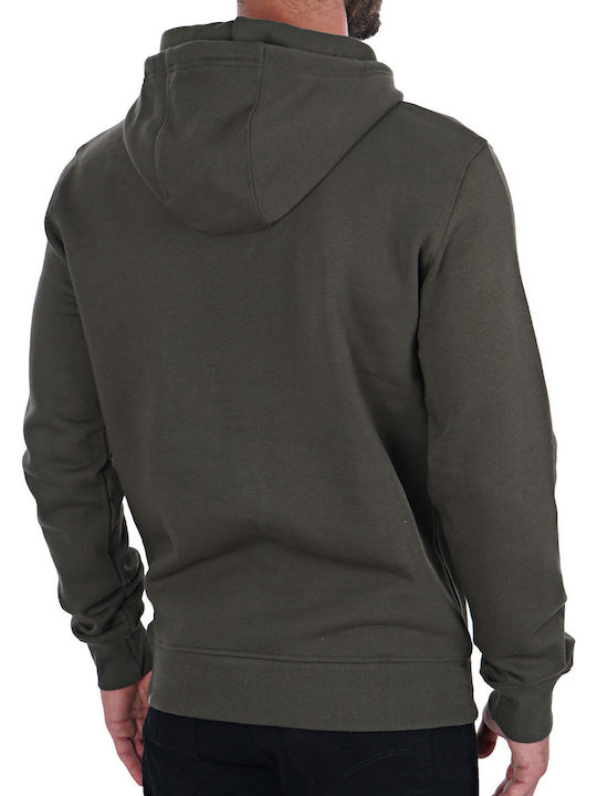 The North Face Drew Peak Herren Sweatshirt Jacke mit Kapuze und Taschen Khaki