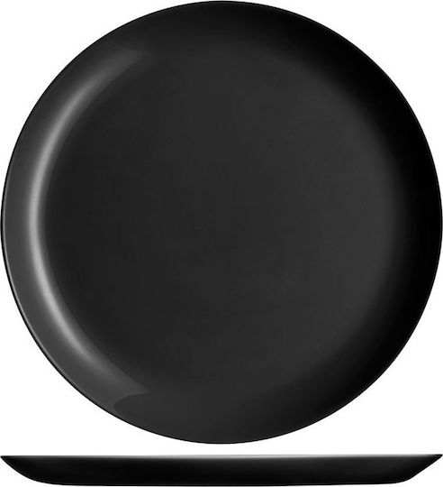 Luminarc Flacher Teller Diwali Teller Untiefe Keramik Black mit Durchmesser 25cm