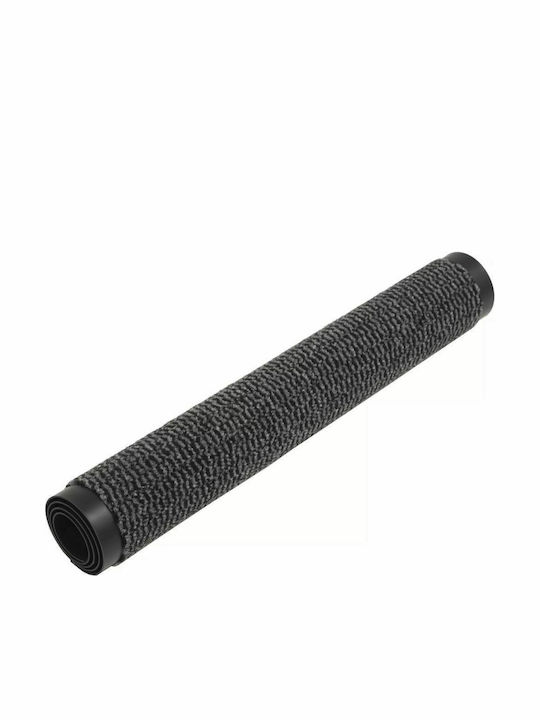 vidaXL Entrance Mat Straw with Anti-slip Backing Charcoal 120x180cm