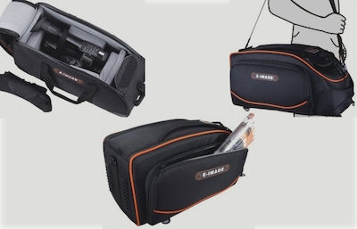 E-Image Camcorder Shoulder Bag Oscar S60 EI-EB0926 Waterproof in Black Colour