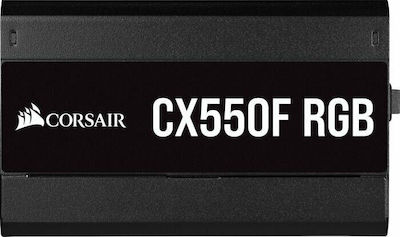 Corsair CX CX550F RGB 550W Τροφοδοτικό Υπολογιστή Full Modular 80 Plus Bronze