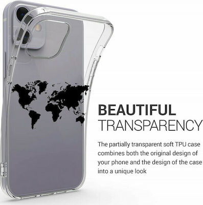 KWmobile Design Silicone Back Cover Transparent (iPhone 12 mini)