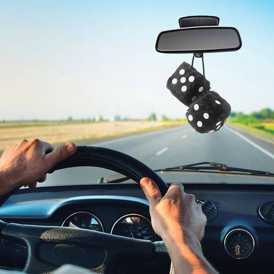 Auto Gs Dados10 Διακοσμητικά Κρεμαστά Ζάρια Μαύρα 7x7cm