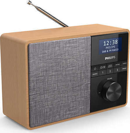 Philips TAR5505 Επιτραπέζιο Ραδιόφωνο Ρεύματος DAB+ με Bluetooth Καφέ