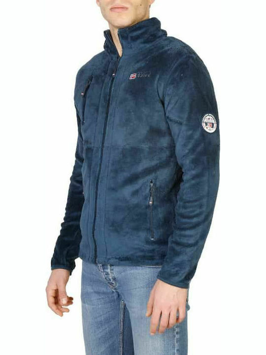 Upload Man Ανδρική Ζακέτα Fleece Navy Μπλε