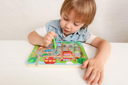 iwood Maze Magnetic Labyrinth made of Wood for 24++ Months