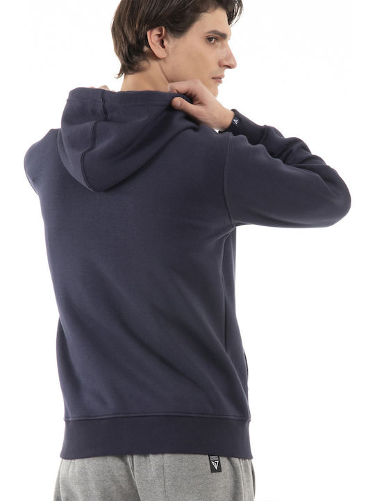 Magnetic North Men's Sweatshirt Jacket with Hood and Pockets Navy