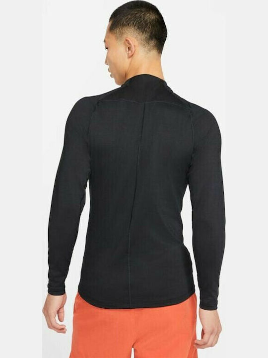 Nike Pro Warm Herren Thermo Langarmshirt Schwarz