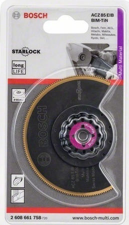 Bosch Starlock BIM-TiN ACZ 85 EIB Multi Material Λάμα Πολυεργαλείων 2608661758