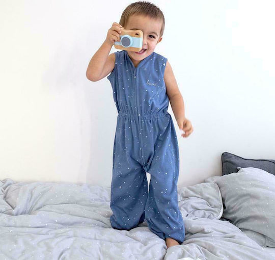 Bemini Winter Sleeping Bag with Feet Magic Bag 3 Tog Blue with Detachable Sleeves