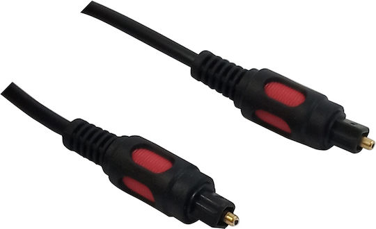 Bridgecable Optical Audio Cable TOS male - TOS male Κόκκινο 5m (31196B)