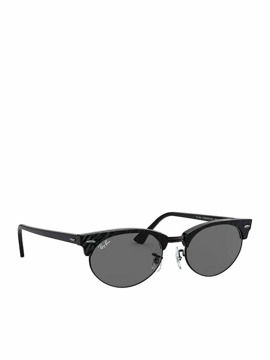 Ray Ban Clubmaster Oval Γυαλιά Ηλίου Μαύρα με Mixed Σκελετό Ray Ban Clubmaster Oval Γυαλιά Ηλίου Μαύρα με Mixed Σκελετό