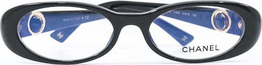 Chanel Plastic Eyeglass Frame Black 3156 622
