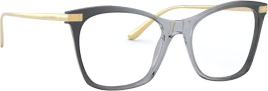 Dolce & Gabbana Logo Plaque Eyeglass Frame Butterfly Gray DG3331 3268