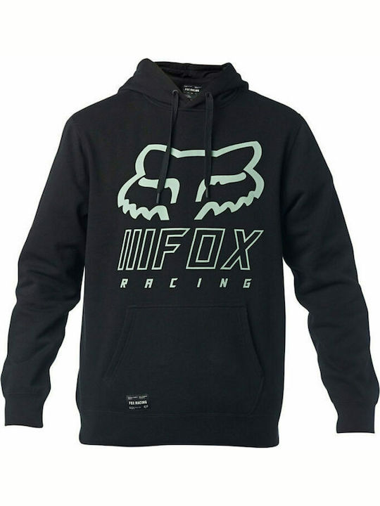 Fox Overhaul Men's Sweatshirt with Hood and Pockets Black